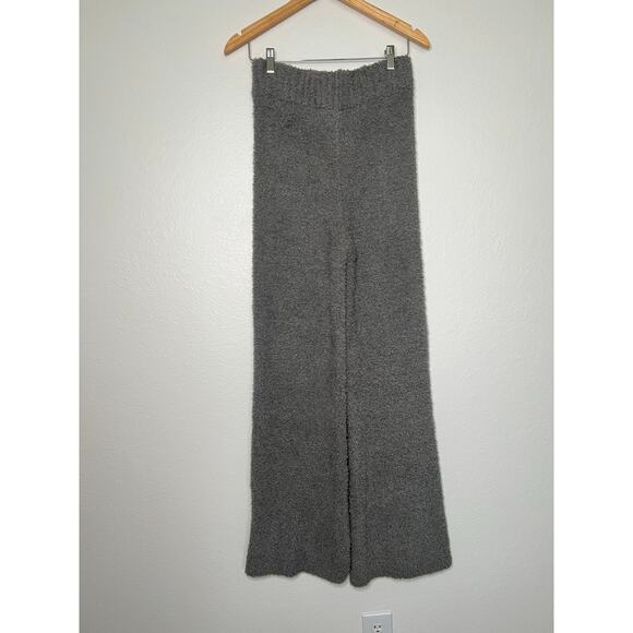 NWT Skims Cozy Knit High Waisted Flare Leg Fuzzy Pant Gray Size Small Loungewear - Picture 4 of 4